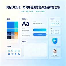 修武建站-网站UI设计：如何用视觉语言传递品牌信任感